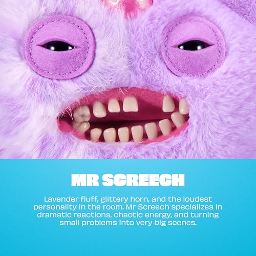 Fuggler Fugglercorns 9 Inch Plush Collectible Toy (Mr Screech) by ZURU | Funny Ugly Monster with signature teeth, soft & huggable collectible plush, for fans & collectors, gift for tweens & teens