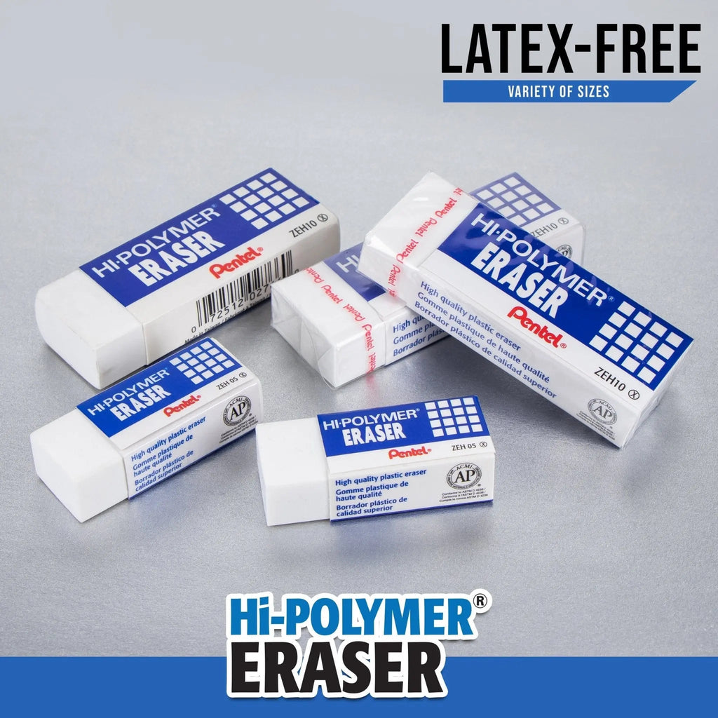 Hi-Polymer Block Eraser Small White, 4-Pk Carded
