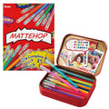 Pentel MATTEHOP Color Gel Pen Set, (1.0 mm), 21 Colors, with Metal Box